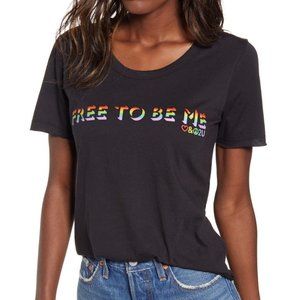 EUC BP. Free To Be Me Rainbow Pride Tee